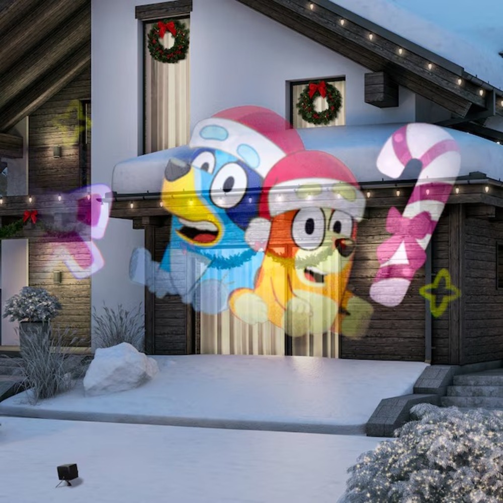 Bluey Bingo‎ Friends Christmas Holiday Lightshow Projector Swirling Images New